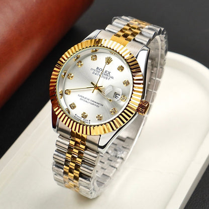 Rolex Golden Silver With Lining