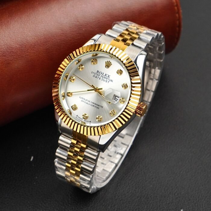 Rolex Golden Silver With Lining