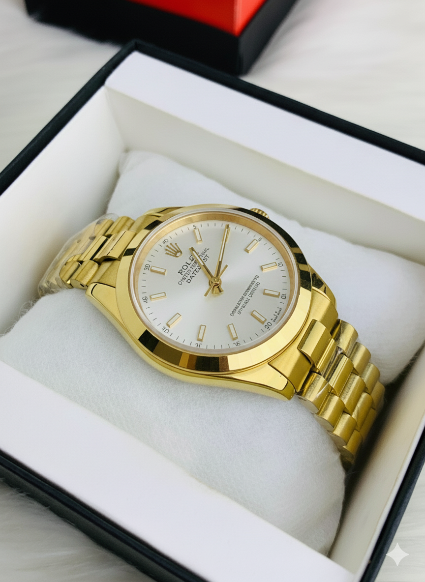 Rolex Pure Gold With White Dial - LNG