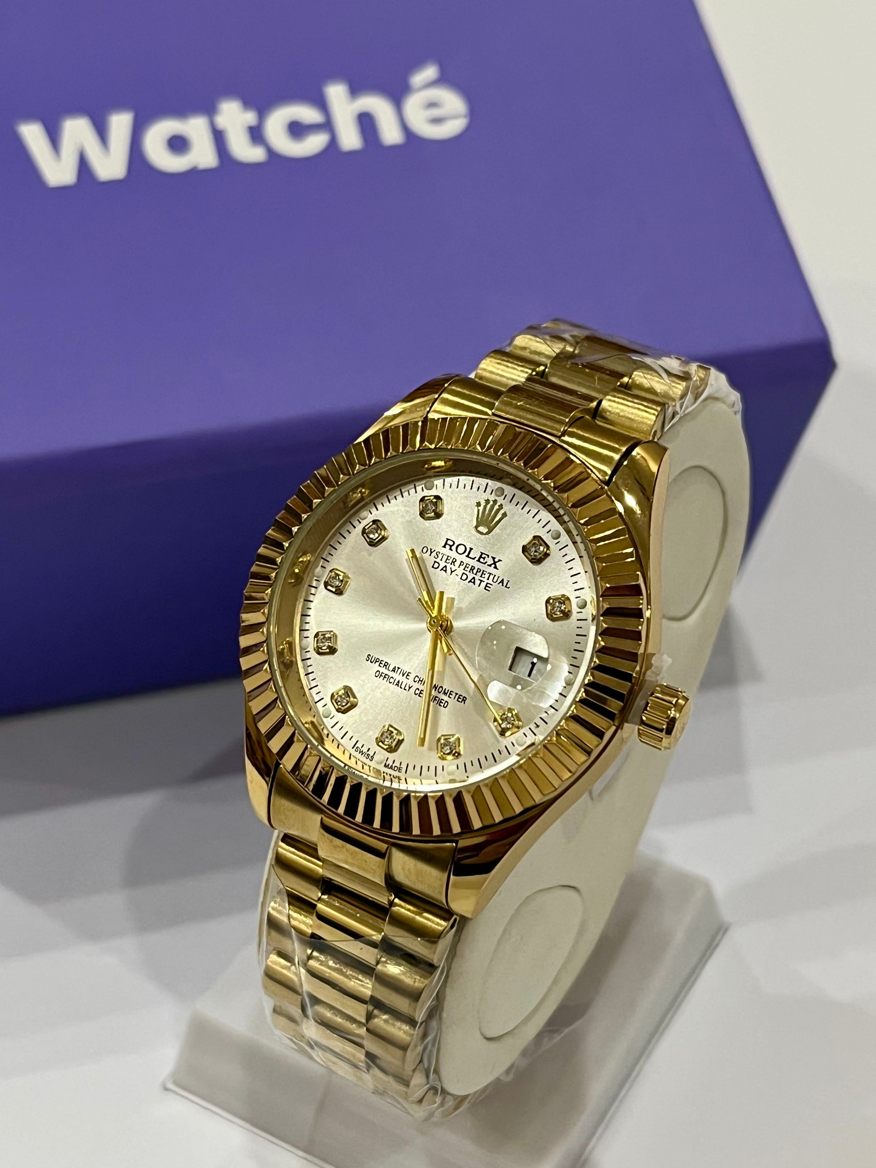 Rolex Golden White With Lining