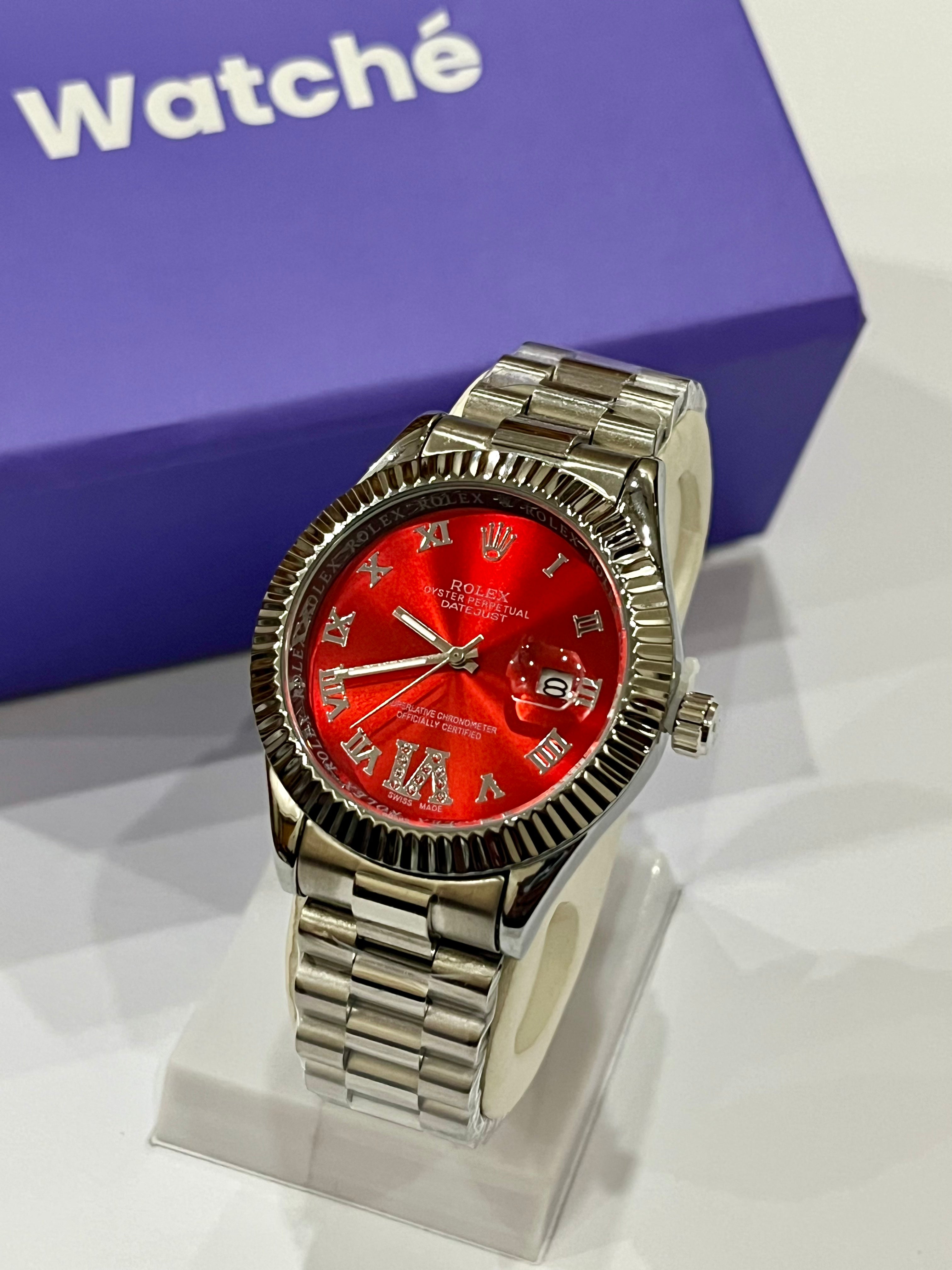 Rolex Silver Red With Numbering GRR