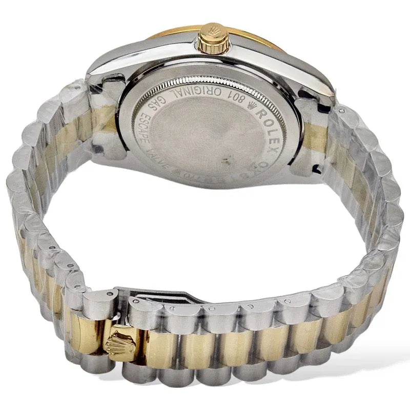 Rolex Golden Silver With Golden Dial