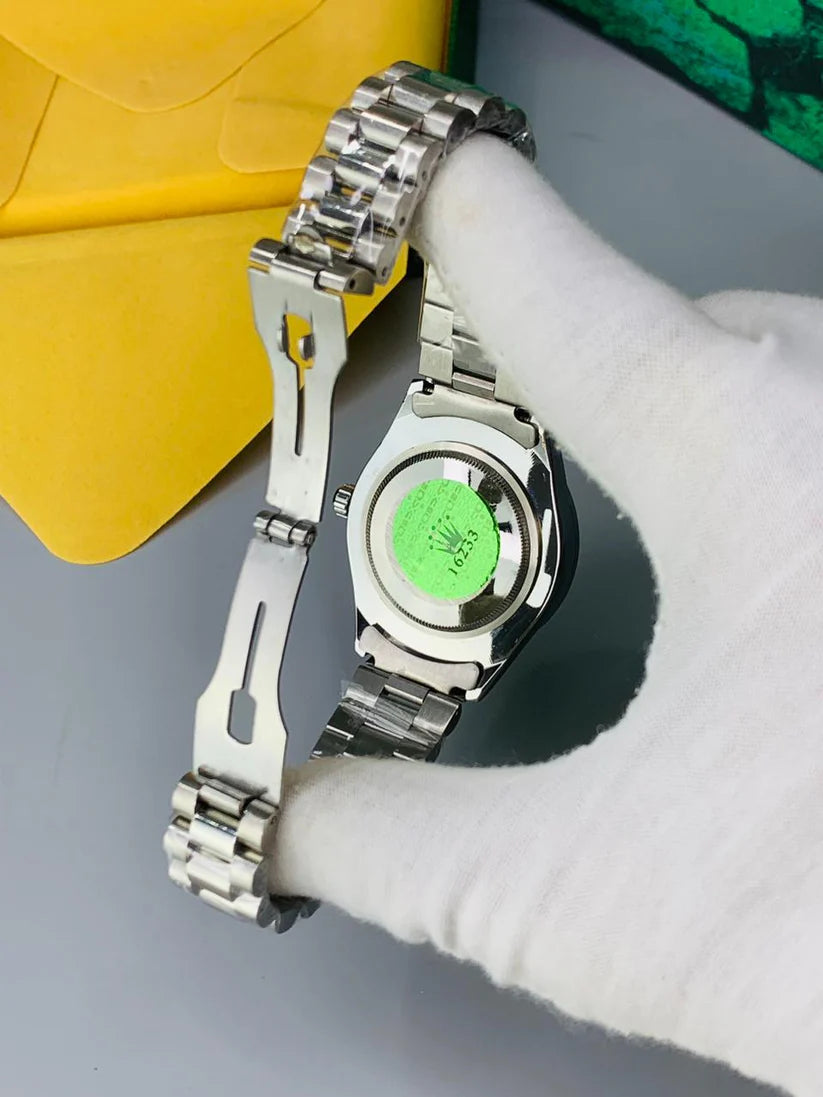 Men - Date Only - Silver With Green Dial CL